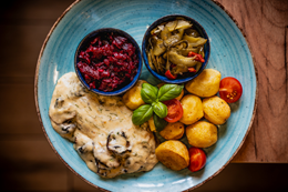 scalopina con funghi