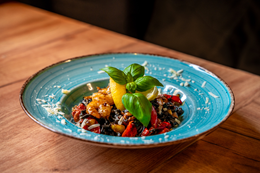 Spaghetti con gamberi